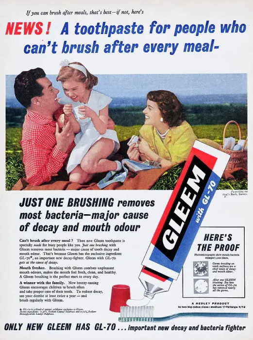 Framed Print : Gleem GL-70 Toothpaste Framed Print : Gleem GL-70 Toothpaste