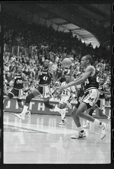 Framed Print : Glen Rice. Michigan forward Glen Rice (41), shown in game against Northwestern Framed Print : Glen Rice. Michigan forward Glen Rice (41), shown in game against Northwestern