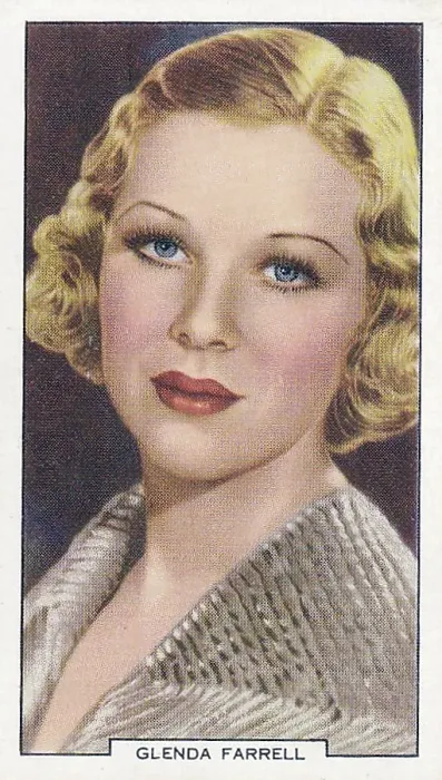 Framed Print : Glenda Farrell, My Favorite Part series, Collectible Tobacco Card, 1939 Framed Print : Glenda Farrell, My Favorite Part series, Collectible Tobacco Card, 1939
