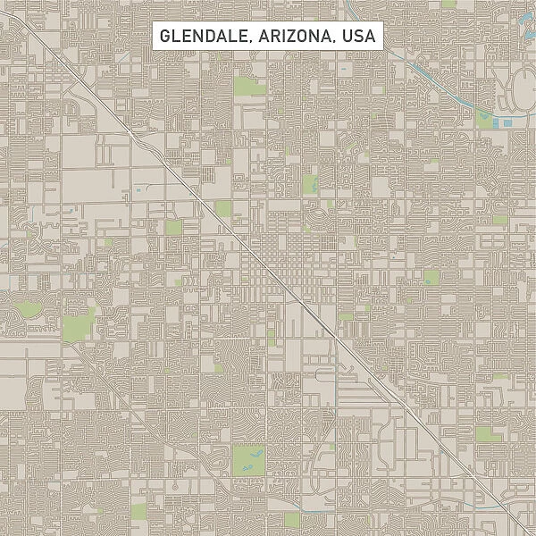 Glendale Arizona US City Street Map