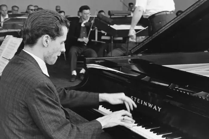 Framed Print : Glenn Gould Playing Piano Framed Print : Glenn Gould Playing Piano