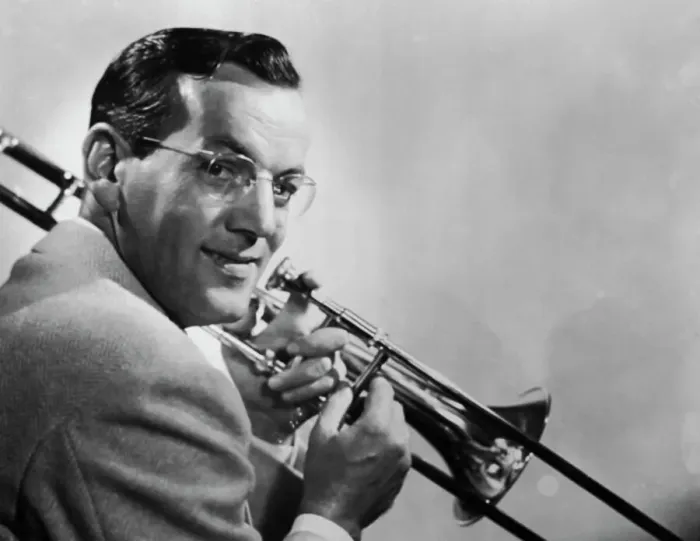 Framed Print : Glenn Miller Posing With Trombone Framed Print : Glenn Miller Posing With Trombone