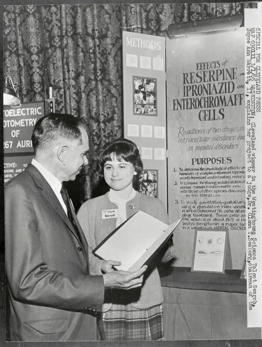 Framed Print : Glenn Seaborg Talking to Science Contest Winner Framed Print : Glenn Seaborg Talking to Science Contest Winner