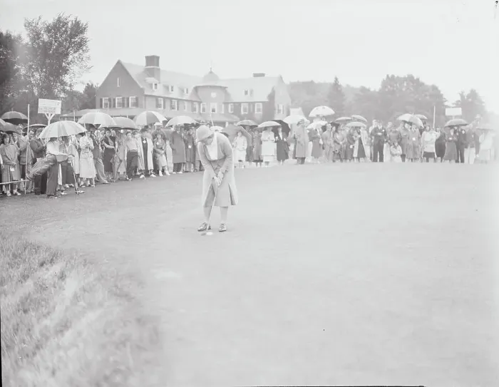 Framed Print : Glenna Collett on the Green at Country Club Framed Print : Glenna Collett on the Green at Country Club