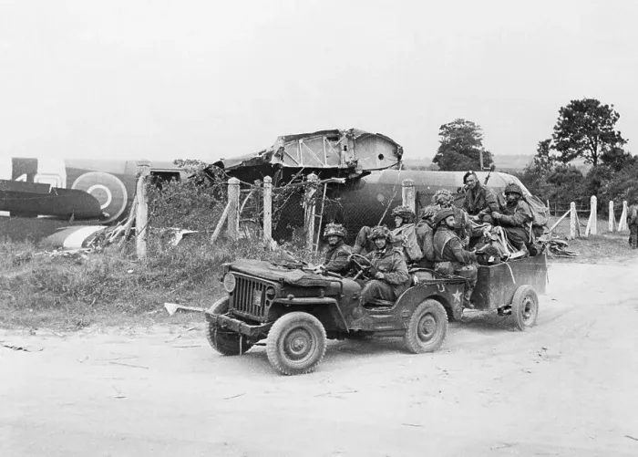 Framed Print : Glider Troops In Normandy, France Framed Print : Glider Troops In Normandy, France