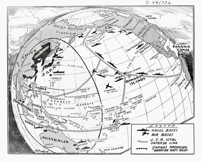 Framed Print : Global Illustration of Strategic Points During World War Two Framed Print : Global Illustration of Strategic Points During World War Two