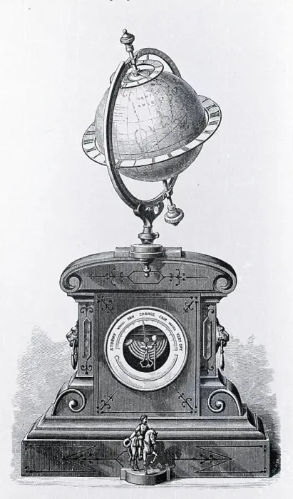Framed Print : Globe With Adjustable Axis