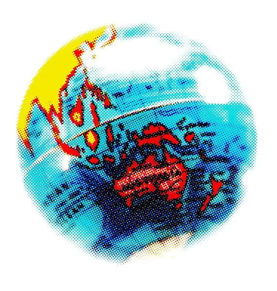 Globe of Earth Featuring Australia