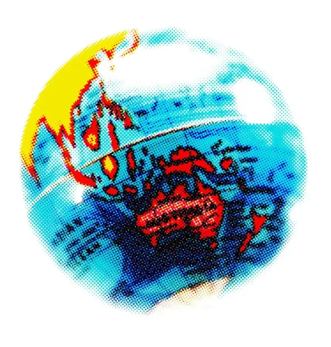 Framed Print : Globe of Earth Featuring Australia