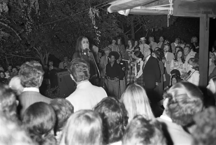 Framed Print : Gloria Steinem Attends Rally Framed Print : Gloria Steinem Attends Rally