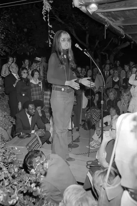 Framed Print : Gloria Steinem Attends Rally Framed Print : Gloria Steinem Attends Rally