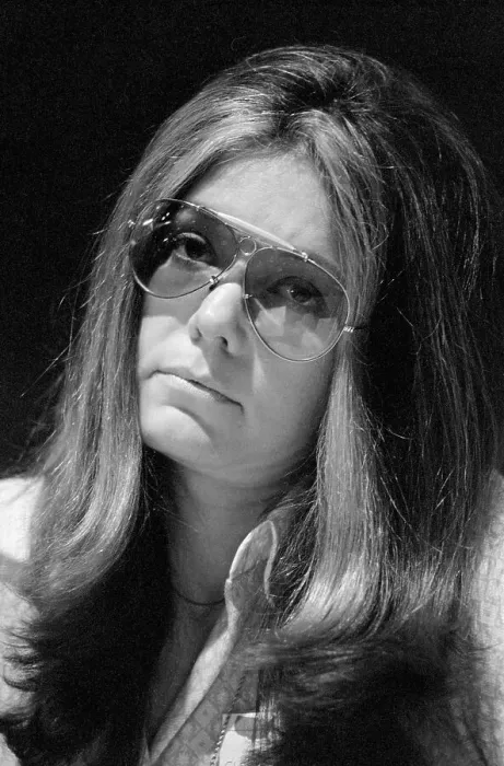 Framed Print : Gloria Steinem at a Public Hearing Framed Print : Gloria Steinem at a Public Hearing