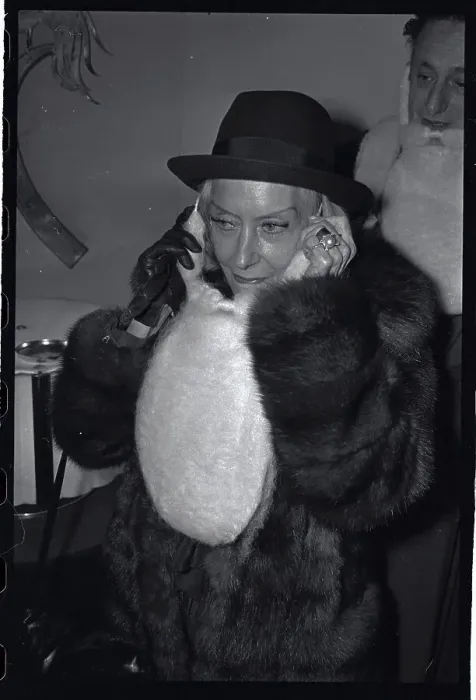 Framed Print : Gloria Swanson Trying on Beard