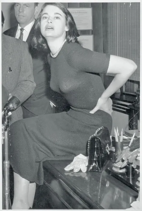 Framed Print : Gloria Vanderbilt Stokowski Speaking to Reporters Framed Print : Gloria Vanderbilt Stokowski Speaking to Reporters