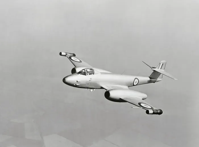 Framed Print : Gloster Meteor Plane in Flight Framed Print : Gloster Meteor Plane in Flight