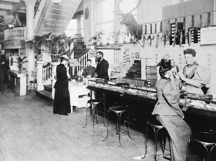 Framed Print : Glove Counter at Rike's Department Store Framed Print : Glove Counter at Rike's Department Store