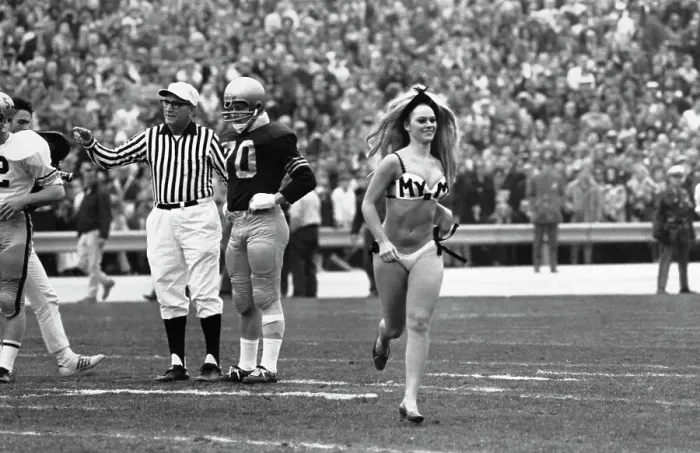 Framed Print : Go-Go Dancer Karen Legato During Game Framed Print : Go-Go Dancer Karen Legato During Game