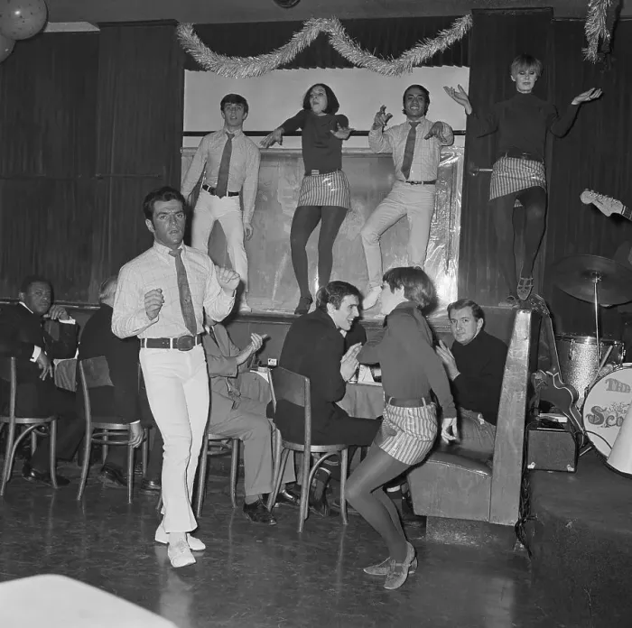 Framed Print : Go-Go Dancers In Club Framed Print : Go-Go Dancers In Club