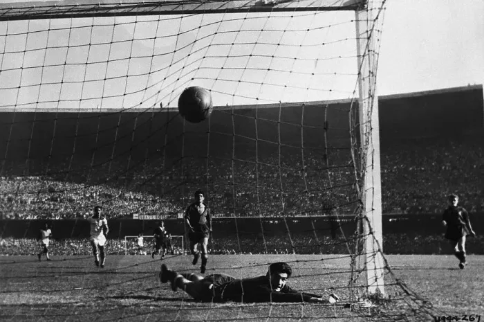 Framed Print : Goalie on the Ground After Missing Ball Framed Print : Goalie on the Ground After Missing Ball