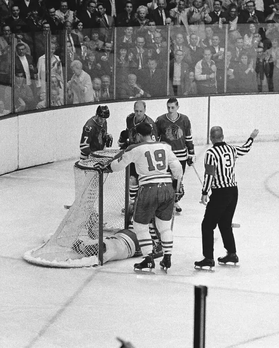 Framed Print : Goalie Lying Unconscious in Hockey Goal Framed Print : Goalie Lying Unconscious in Hockey Goal