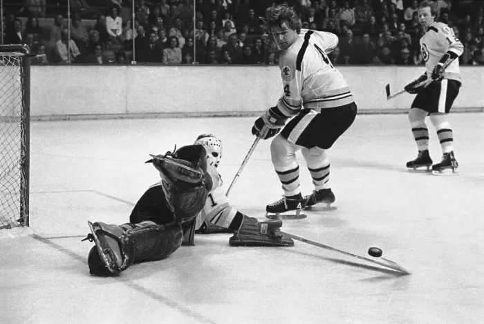 Framed Print : Goalie Making Save in Hockey Game Framed Print : Goalie Making Save in Hockey Game