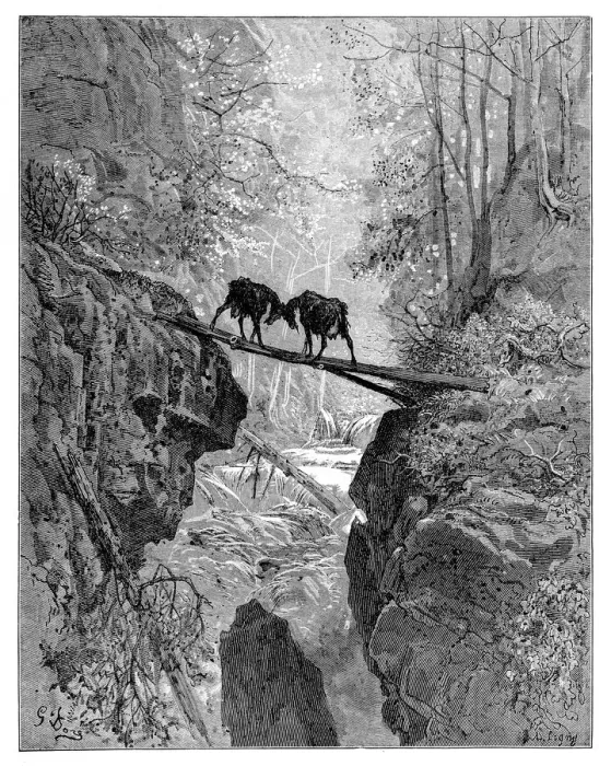 Framed Print : The Two Goats Framed Print : The Two Goats