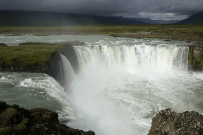 Framed Print : GoAzA'afoss waterfall, Godafoss, Iceland, Europe