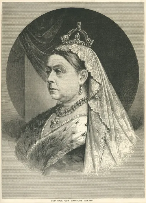 Framed Print : God Save Our Gracious Queen - portrait of Queen Victoria Framed Print : God Save Our Gracious Queen - portrait of Queen Victoria