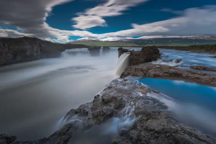 Framed Print : Godafoss summer scene Framed Print : Godafoss summer scene