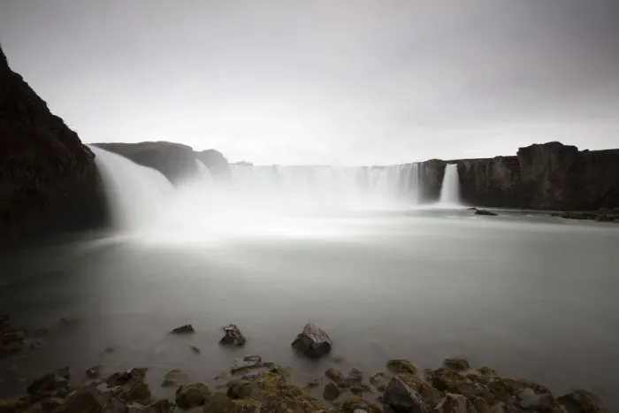 Framed Print : Godafoss waterfall, Fossholl, North Iceland, Iceland, Europe Framed Print : Godafoss waterfall, Fossholl, North Iceland, Iceland, Europe