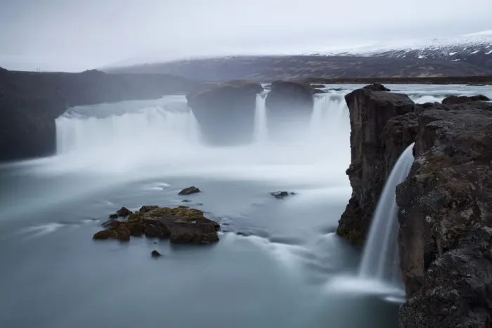 Framed Print : Godafoss waterfall, Fossholl, northern Iceland, Iceland, Europe Framed Print : Godafoss waterfall, Fossholl, northern Iceland, Iceland, Europe