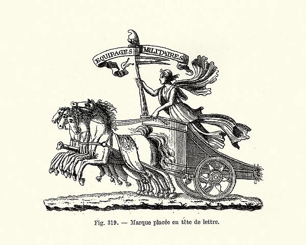 Goddess driving a four horse chariot, French, 18th Century