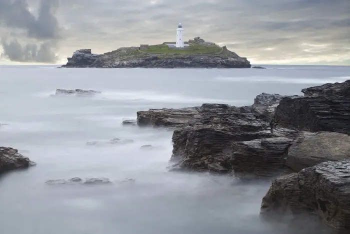 Framed Print : Godrevy Lighthouse Framed Print : Godrevy Lighthouse