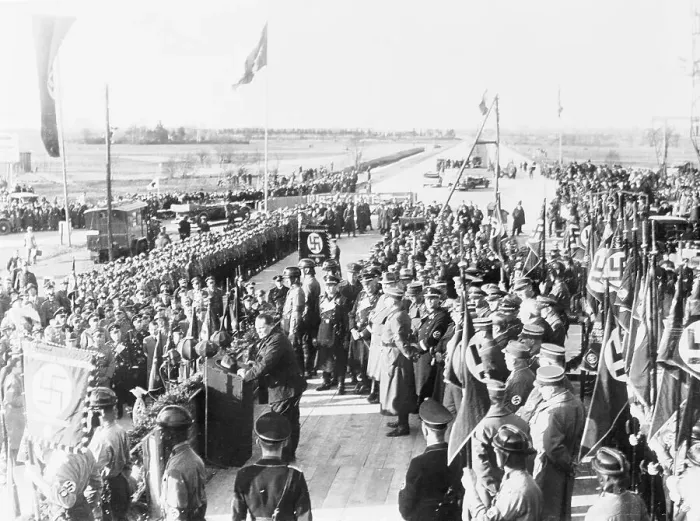 Framed Print : Goering at Opening Ceremony for Autobahn Framed Print : Goering at Opening Ceremony for Autobahn