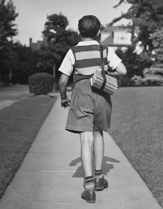 Framed Print : Going To School