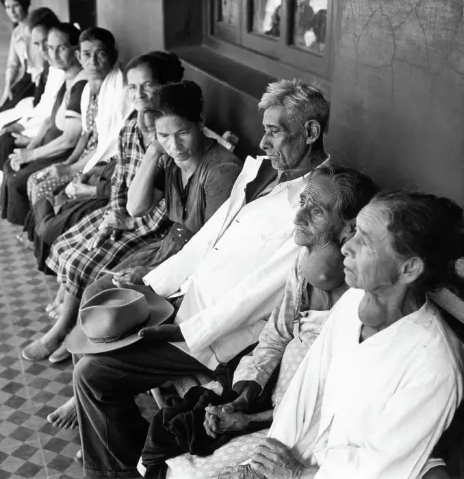 Framed Print : Goiter Patients In Paraguay Framed Print : Goiter Patients In Paraguay