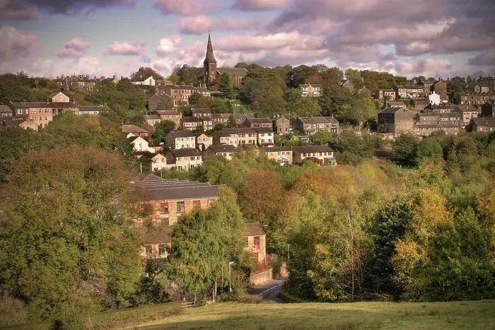 Framed Print : Golcar Village View Framed Print : Golcar Village View