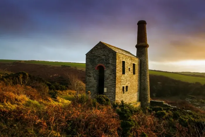 Framed Print : Gold mine. Prince William mine near Trebarwith, Cornwall Framed Print : Gold mine. Prince William mine near Trebarwith, Cornwall