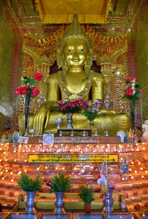 Framed Print : Gold buddha Framed Print : Gold buddha