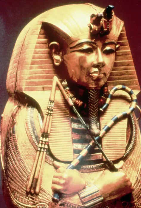 Framed Print : Detail of Third Gold Coffin of Tutankhamen Framed Print : Detail of Third Gold Coffin of Tutankhamen