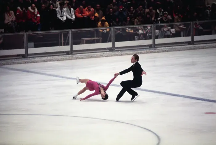 Framed Print : Gold Medal Pairs Skating Winners Framed Print : Gold Medal Pairs Skating Winners