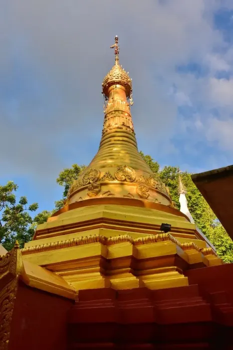 Framed Print : gold stupa Framed Print : gold stupa