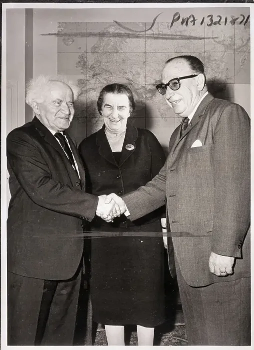 Framed Print : Golda Meir, Francisco Orlich and David Ben-Gurion Framed Print : Golda Meir, Francisco Orlich and David Ben-Gurion