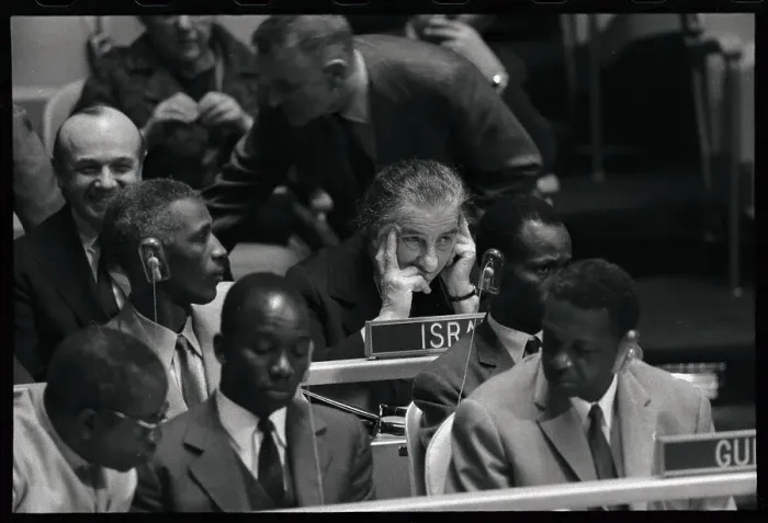 Framed Print : Golda Meir Listening to UN Address Framed Print : Golda Meir Listening to UN Address