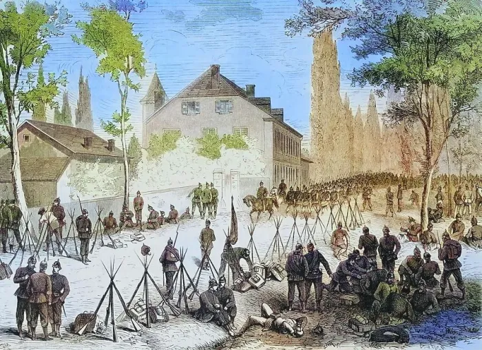 Framed Print : The golden Bremme near Saarbruecken, illustrated war history, German, French war 1870-1871, Germany, France, The golden Bremm near Saarbruecken, illustrated war history, German, French war 1870-1871, Germany, France Framed Print : The golden Bremme near Saarbruecken, illustrated war history, German, French war 1870-1871, Germany, France, The golden Bremm near Saarbruecken, illustrated war history, German, French war 1870-1871, Germany, France