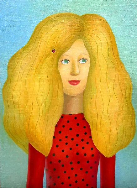 Golden hair woman