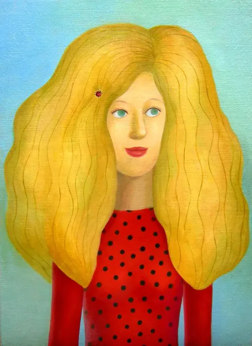 Framed Print : Golden hair woman Framed Print : Golden hair woman