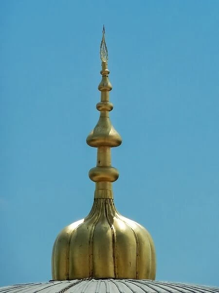Golden pinnacle of the Blue Mosque, Istanbul