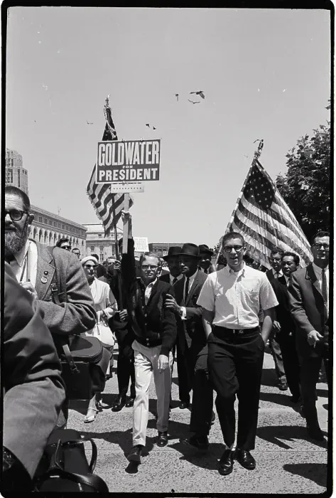 Framed Print : Goldwater Supporter W / Sign In March Framed Print : Goldwater Supporter W / Sign In March