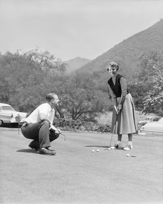 Framed Print : Golf Lesson Framed Print : Golf Lesson